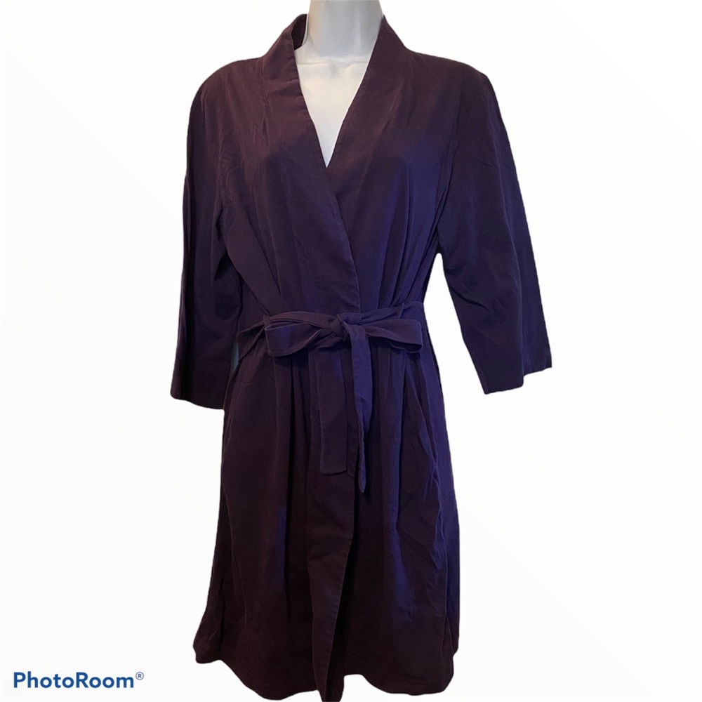 Women’s robe eggplant purple
